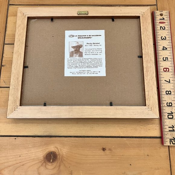 Rocky Barstad SOARING Bald Eagle Framed Art Print 10x12" Signed & Numbered #310 - Picture 6 of 6